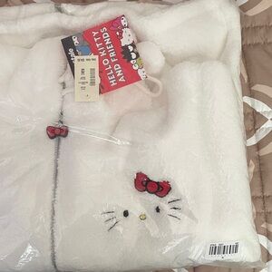 NWT Hello Kitty Aeropostale aero sherpa fleece full zip hoodie